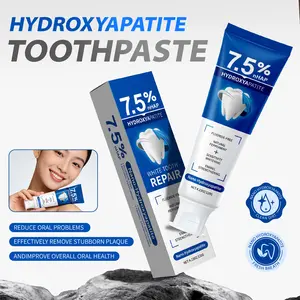 7.5% Nano Hydroxyapatite Toothpaste for Sensitive Teeth Whitening & Enamel Repair - Fluoride-Free, Natural Peppermint, 120g
