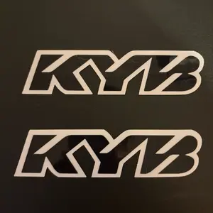 KYB (Set Of 2) Fork Decals, Black And White