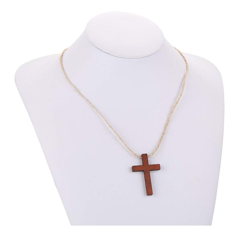 Set of 70 Small Cross Set for Crafts, Wooden Cross Charms for Christian Baptism, First Communion, Wooden Crosses for Crafts, 1.2x1.7 Inch