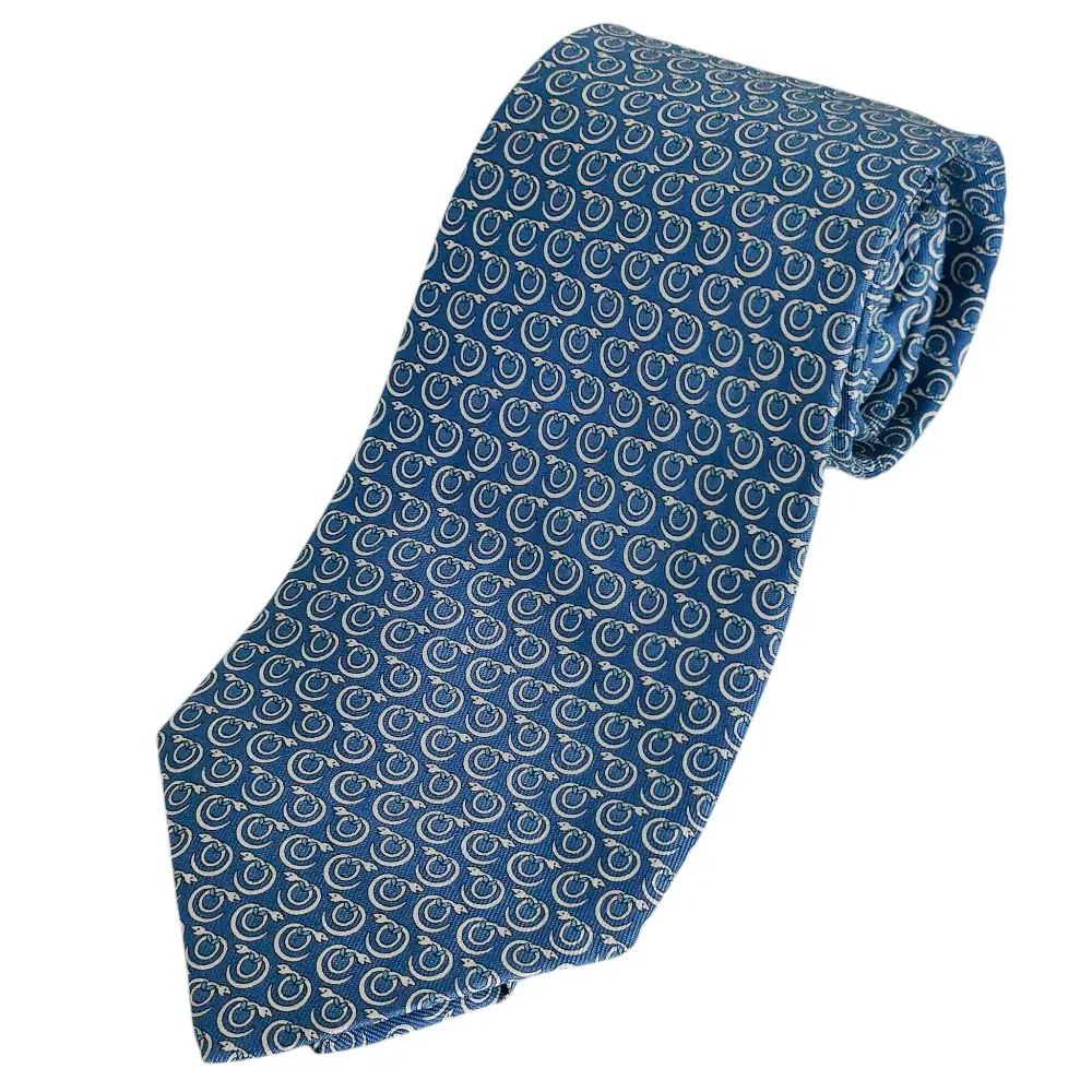 Pre-owned SALVATORE FERRAGAMO Silk Small Leather Goods Tie