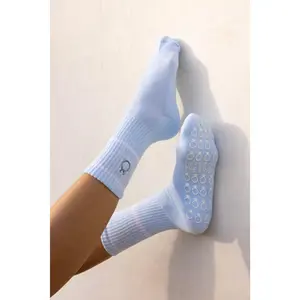 'Here for the Bride' Bridesmaid Pilates Barre Grip Socks