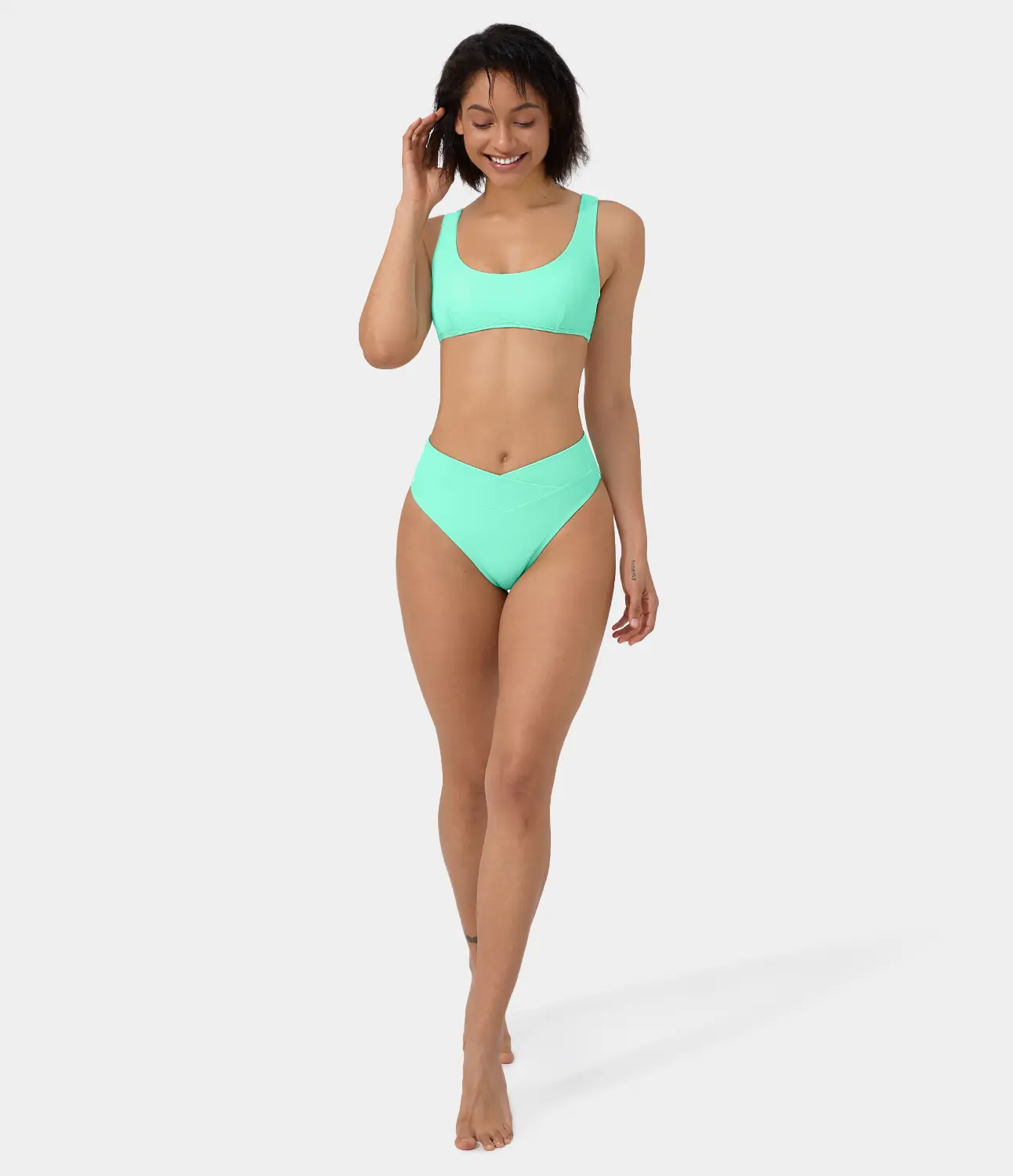 Halara Surf & Swimwear Parties Beach-Ready Crossover Bikini Swimsuit Halara Surf & Swimwear Parties Beach-Ready Crossover Bikini Swimsuit