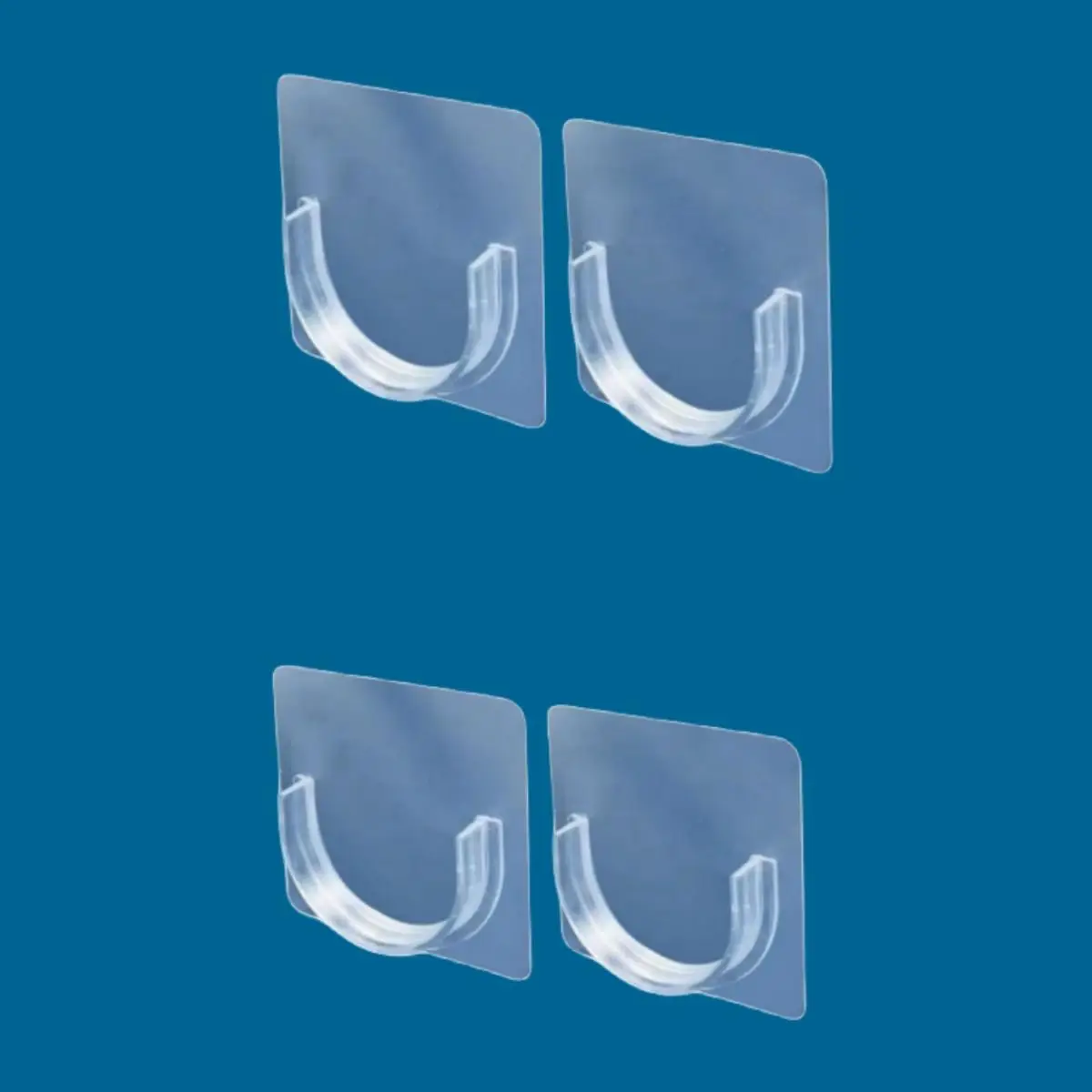 Shower Curtain Rod Holder, Acrylic Adhesive Organiser, Punch-free Telescopic Rod Fixing Brackets, Adhesive Support, Home Organizer Curtain Rod Strong