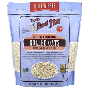 Bob's Red Mill Quick Cooking Rolled Oats, Whole Grain, 28 oz (794 g)
