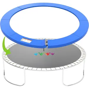 Trampoline Pad, 10ft 12ft 14ft 15ft 16ft Trampoline Replacement Safety Pad,  and -Resistant Safety Spring Cover Round Frame Pad