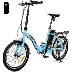 Step-Through-2 20" Folding Electric Bicycle Powerful 350W Motor 36V/12.5AH Removable Lithium Battery City Bike Alloy Frame Ebike LED Display - 90% Pre-Assembled