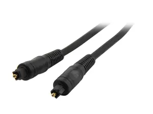 Nippon Labs PT-6 6 FT. Pro A/V Premium Toslink Digital Optical SPDIF Audio Cable Male to Male, Black