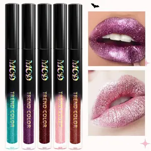 Long-lasting Waterproof Liquid Glitter Lipstick, 1 Count Shimmer Pearlescent Lipstick, Makeup Gift For Women