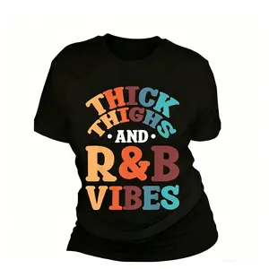 Unisex Thick Thighs R&B Vibes T-Shirt 90's R&B Girl RnB R And B Body Positivity