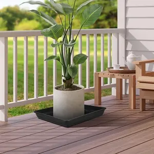 Imitation Zisha Rectangular Resin Flower Pot, Thickened and Drop-Resistant, Not Easily Damaged, Indoor Succulent Plant Pot, Bonsai Planting, Imitation Zisha Texture, Retro and Beautiful, Thickened Plastic Breathable Flower Container