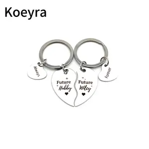 Couple Keychain Set, Always/Forever Keychain Wedding Gifts for Couples Hubby and Wifey Gifts, Trendy All-match & Exquisite Jewelry for Birthday Love Gift