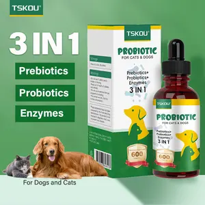 TSKOU Probiotic Liquid for Dogs and Cats | 3 Billion CFU /ml Support Digestion, Help Pets Absorb, Stop Loose Stools, Boost Gut Health| Easy to Feed