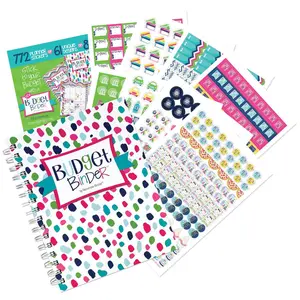 FUNancial Bundle | Budget Binder™ Financial Workbook + Sticker Set spiral notebook