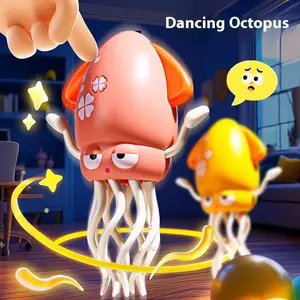 Trendy Dancing Octopus Toy for Cats Dogs Toddlers Interactive Playful Design with Object Sensor Safe Fun Pet Toy