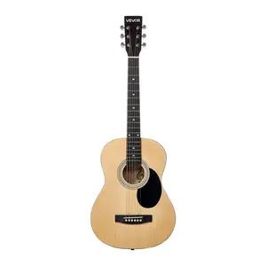 36 in Dreadnought Acoustic Guitar Natural Beginner Bundle with Gig Bag for Teen