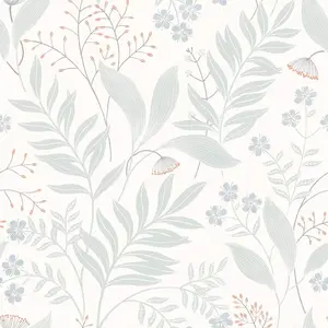 NuWallpaper Amanda Blue Green Peel and Stick Wallpaper