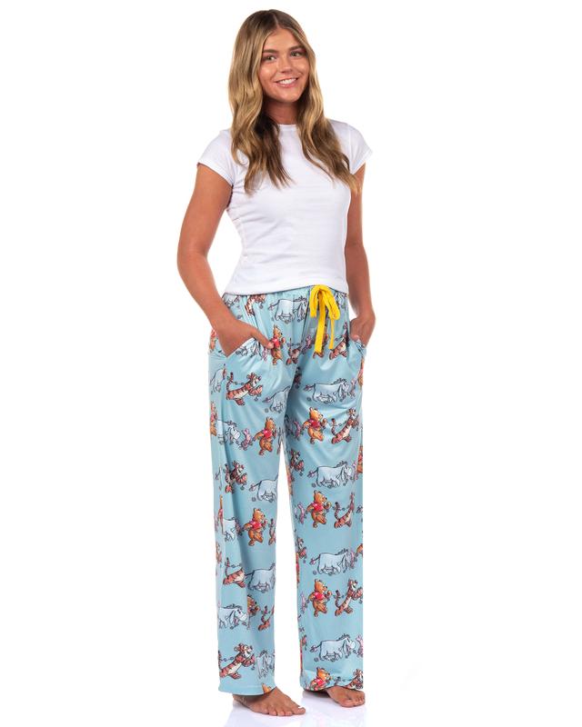 Disney Winnie The Pooh Pajama Pants Adult Tigger Piglet Eeyore Daisy Adult PJ Lounge Bottoms
