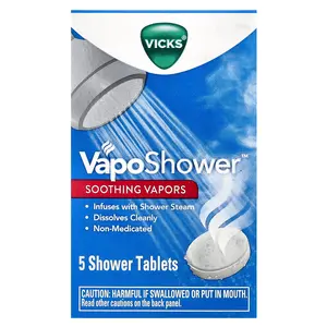 Vicks VapoShower™, Soothing Vapors, 5 Shower Tablets | HSA/FSA Eligible