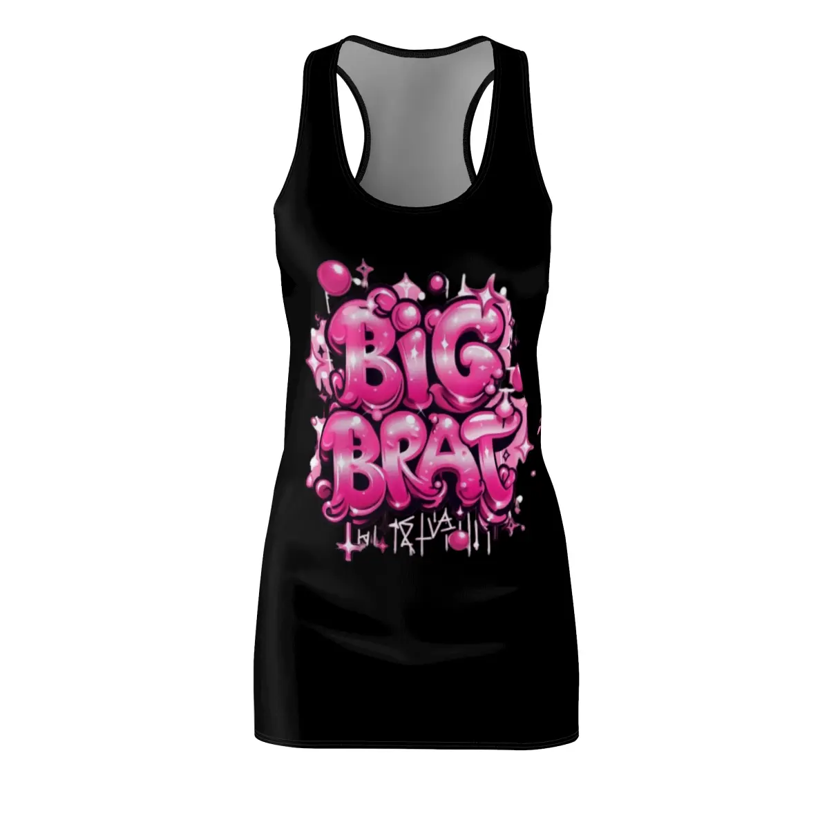 "Big Brat" Y2K Dress (Black)
