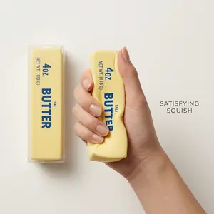 5.51 Inch ASMR Butter Squishy Stick - Super Soft Slow Rising Fidget Toy, Stress Relief Sensory Squeeze, Non-Toxic Decompression Toy for Teens & Adults