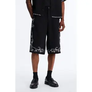 Baggy Wanderlust Pearl Journey Short - Black