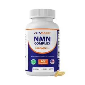 Vitamatic NMN Complex 1000 mg Per Serving – Made with Resveratrol, CoQ10, TMG – 120 Vegetable Capsules – Non-GMO, Gluten Free – Made in USA
