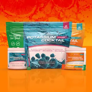 Jigsaw Potassium Cocktail - a sugar-free, delicious electrolyte powder with as much Potassium as two bananas. Keep your muscles happy all day long.