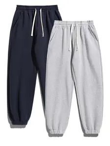 Men's Solid Thermal Lined Drawstring Waist Jogger Pants, Casual Comfy Regular Fit Trousers for Fall & Winter, Men's Bottoms for Daily Wear, Casual Sports Trousers