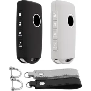 car stuffSilicone Key Fob Cover Compatible with 2025 2024-2019 Mazda 4 Buttons for Mazda CX-5 CX-30 CX-50 CX70 CX90 3 6 CX-9 Rubber Car Key Shell Case Protector wit