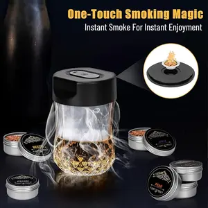 Electric Whiskey Smoker Kit, designed to add rich, aromatic fragrance to cocktails and foods in seconds. This USB-rechargeable smoker kit with built-in lighter makes it easy to create professional smoky flavor at home or anywhere you go.