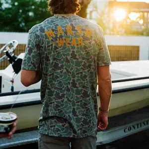 Stackhouse Tech Green Camo T-Shirt, Camouflage Streetwear Graphic Tee, Lightweight Casual Outfit, Outdoor Lifestyle Style, Modern Tactical Gear