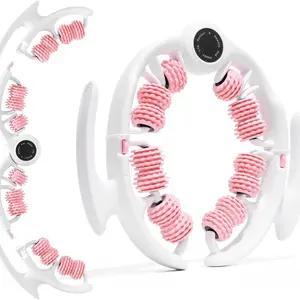 Circular Leg Clamp Anti-Cellulite Massage Roller with Detachable Handles, Fascia Massager for Thighs, Legs & Buttocks | Home Workout & Fitness Tool