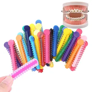 1040Pcs Multi-Color Orthodontic Ligature Ties, Medical Elastic O-Rings, High Strength Flexible Braces Rubber Bands for Dental Wire Fixation
