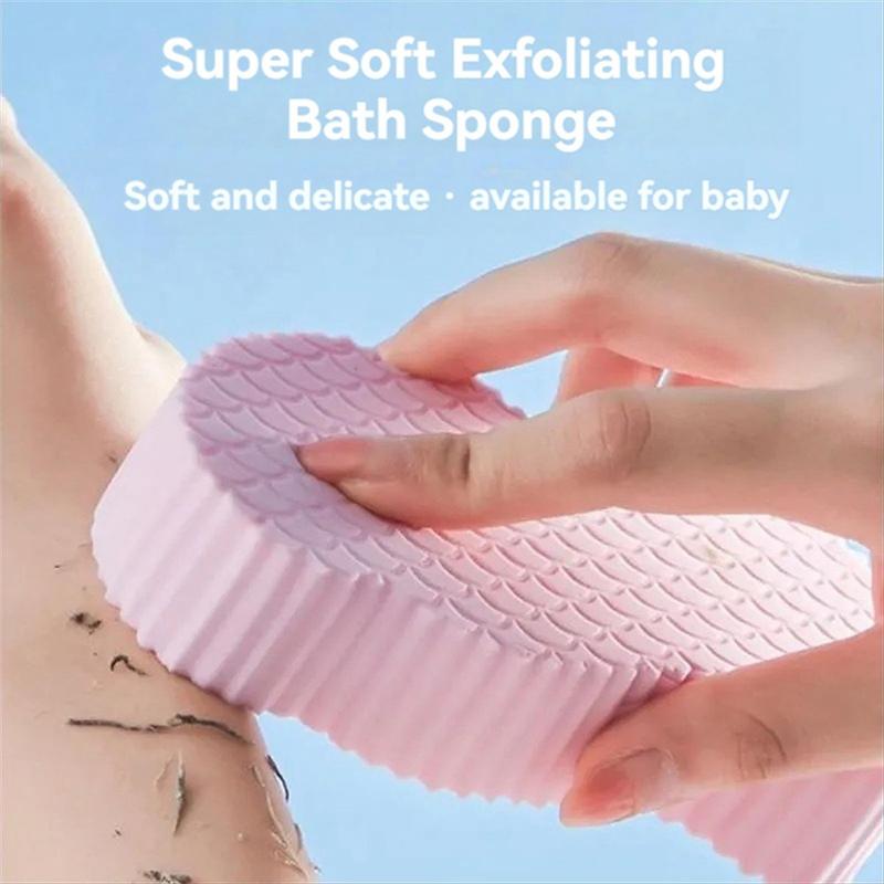Magic Exfoliating Bath Sponge, Extra Soft Exfoliating Bath Sponge, Removes Dead Skin, Reusable for Christmas New Year Home Use