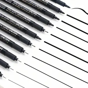 12pcs Micro Liner Pens, Fineliner Markers for Key Marking, Drawing, Mind Mapping, Bullet Journal Art, Clothing DIY, Design Draft Annotation