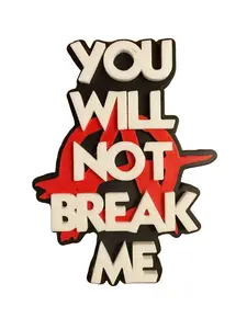 Dungeon Crawler Carl Shelf Display | "You Will Not Break Me" 3D Printed BookTok Sign | DCC Book Decor Gift