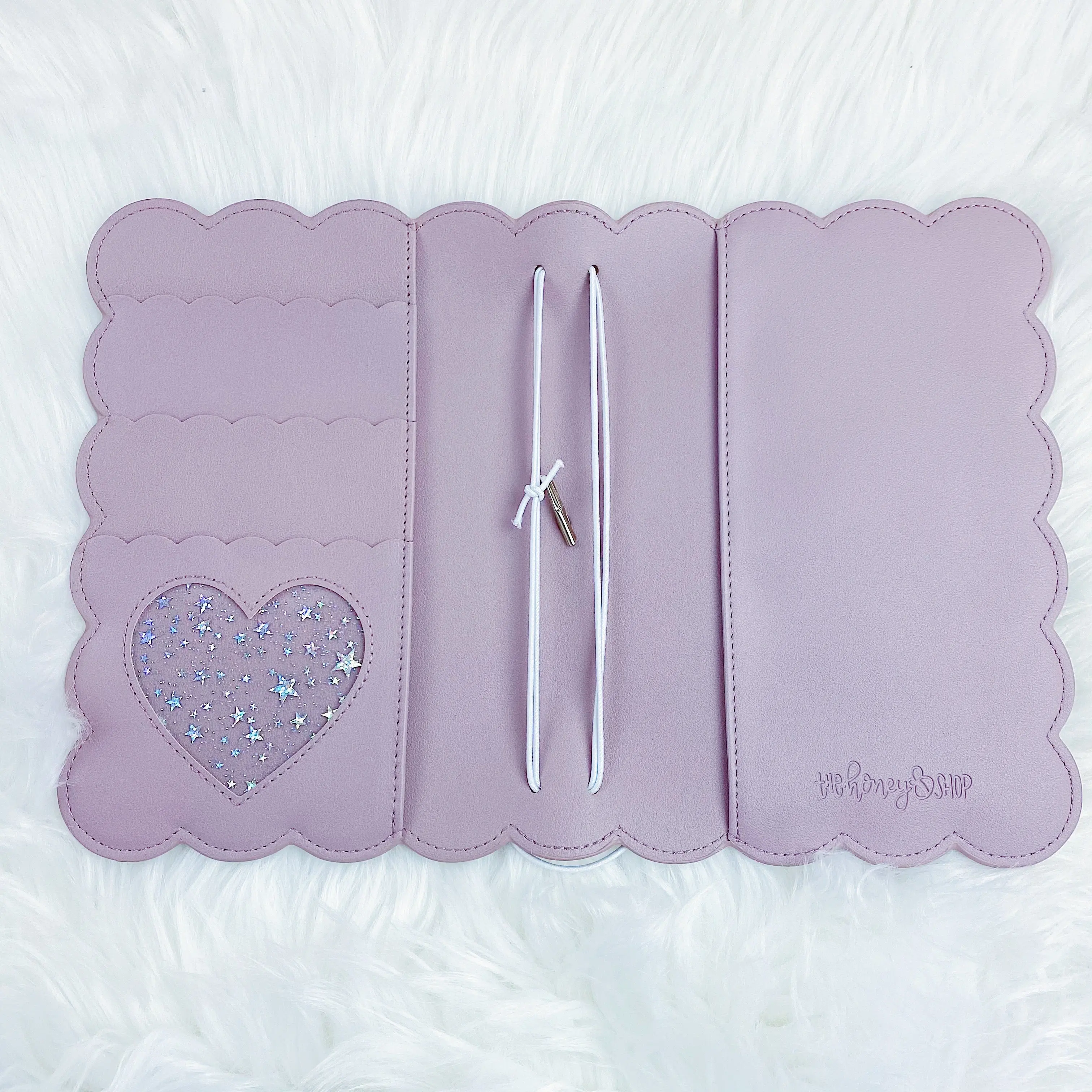 Mauve Scalloped B6 Traveler's Notebook | Fits 5"x7" Inserts + Notebooks