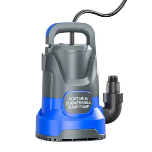 Sump Pump 1HP Submersible Water Pump 3700GPH Electric Portable Transfer Water Pump for Pool Draining Basement