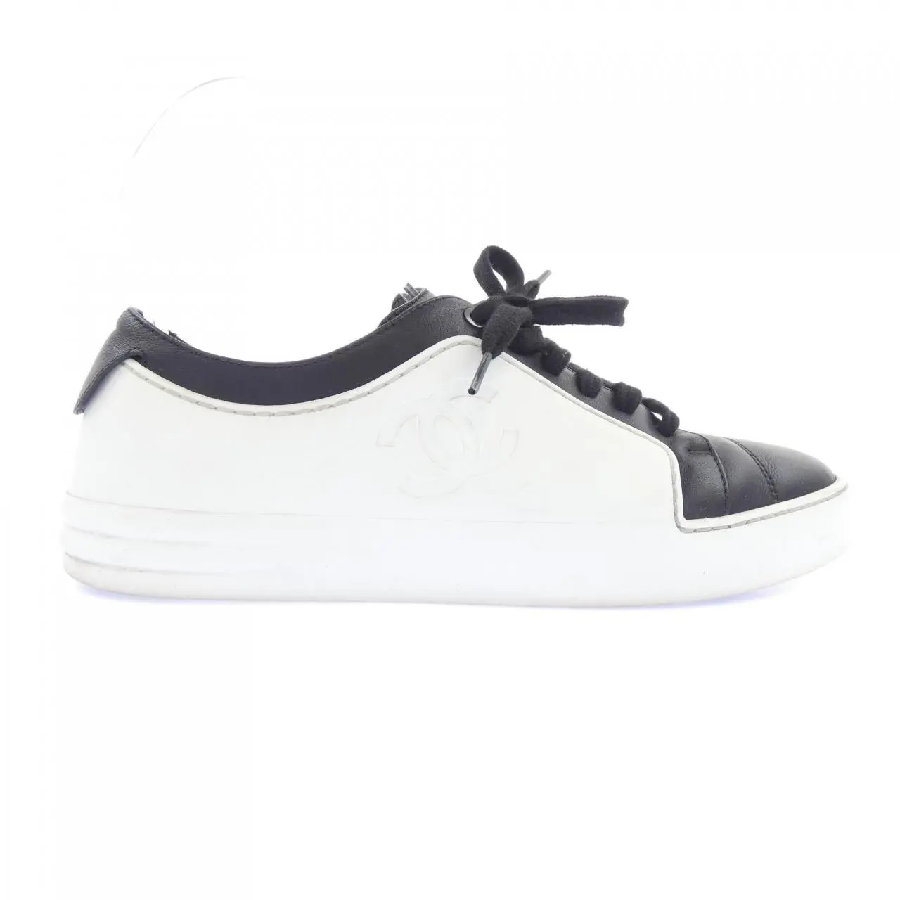 Pre-owned CHANEL Rubber Small Leather Goods Sneakers