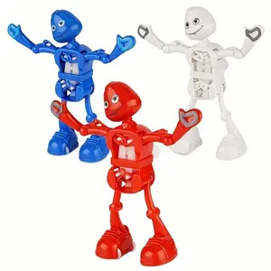 2pcs Prank Funny Dancing Robot Toy, Spring-Wound Dance Split Machine, Fun Wind-Up Toys for Kids, Cute Dancing Figure Toy, Durable