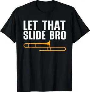 100% Cotton Funny Trombone Art For Men Women Instrument Trombone Player T-Shirt
