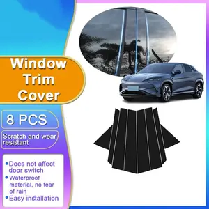 For BYD Sealion 7 Sealion 07 EV 2024-2025, 8 PCS Window Trim Covers B C Pillar Posts Center Column Decoration