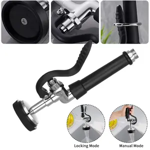 Solid Brass High Pressure Kitchen Sprayer – Handheld Pull Down Spray Head for Commercial Sinks, Anti-Burst, Water Saving, Chrome Plated