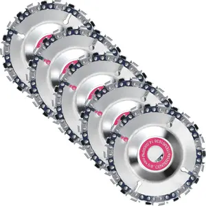 5 count 5/8 Inch Chain Disc   for Angle Grinders - 22   Carving Discs and Grinding Attachment Wheels