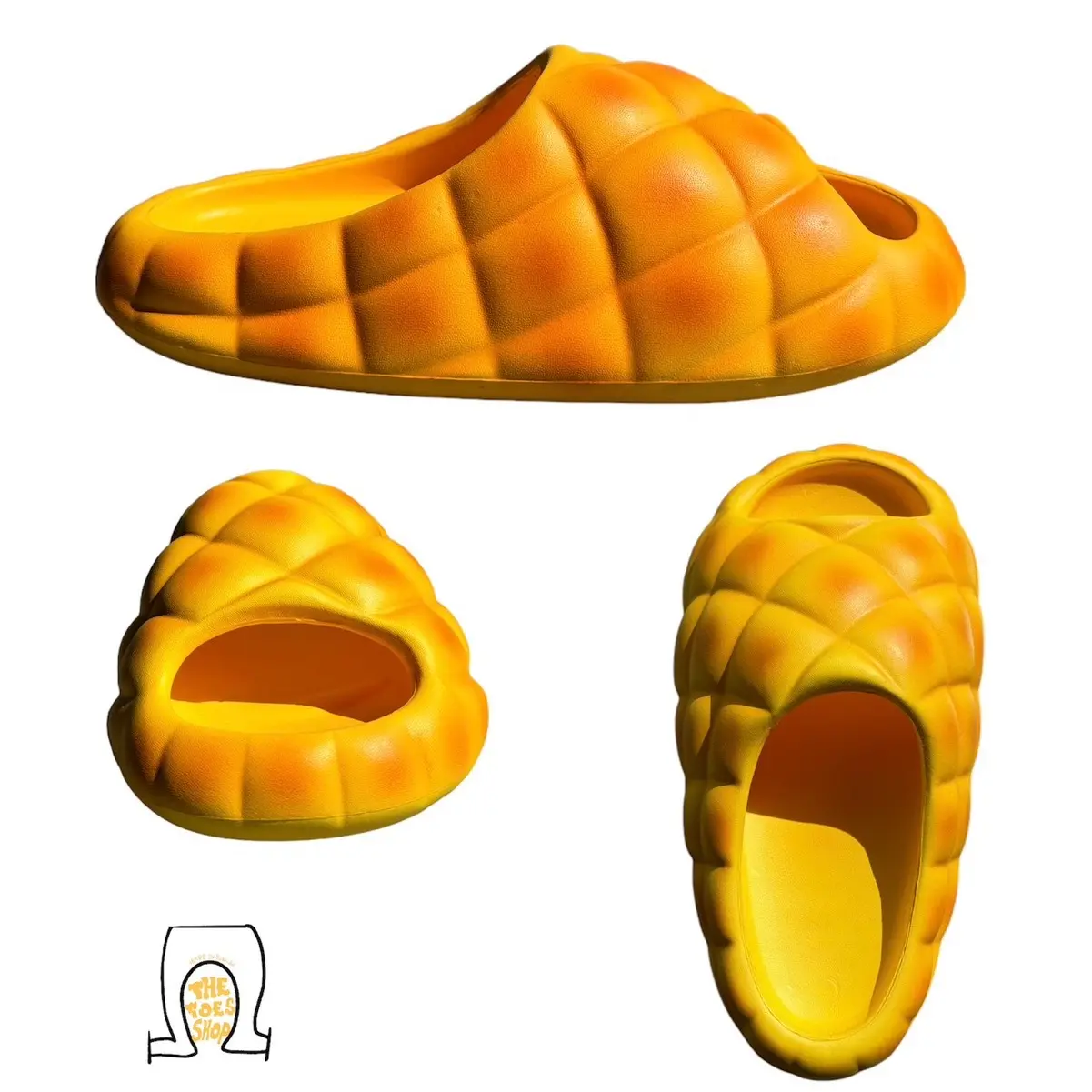 TheToesShop-Pineapple Bread Slides-DeepBaked-Unisex