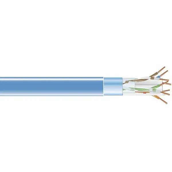 Black Box1000ft Cat6 PVC 400MHz Solid Ethernet Bulk Cable Blue EVNSL0601A-1000