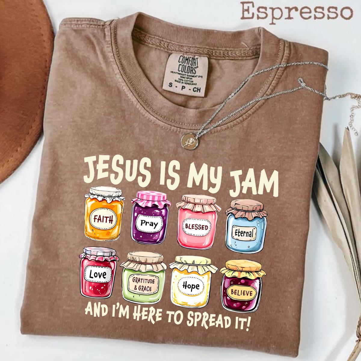 Comfort Color Jesus is My Jam and I am here to spread it, Jesus Sweatshirt, Religious, Womens Christian Sweatshirt for Men and Women