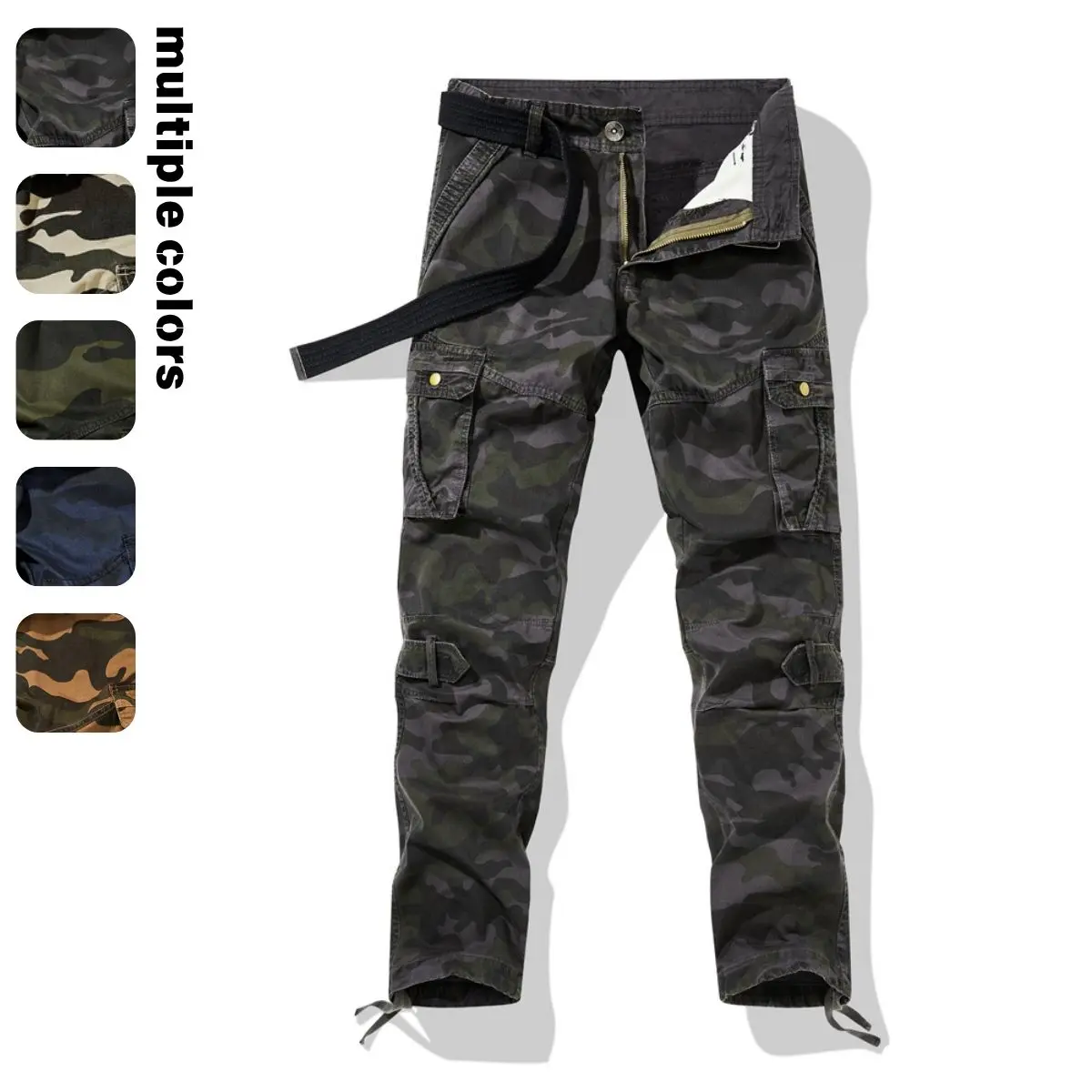 Men's summer stretch workwear pants, new men's summer thin, loose, straight-leg long pants, work wear and casual pants