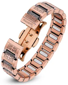 MagnetRX EllipseMAX Magnetic Copper Bracelet for Men (Cross)