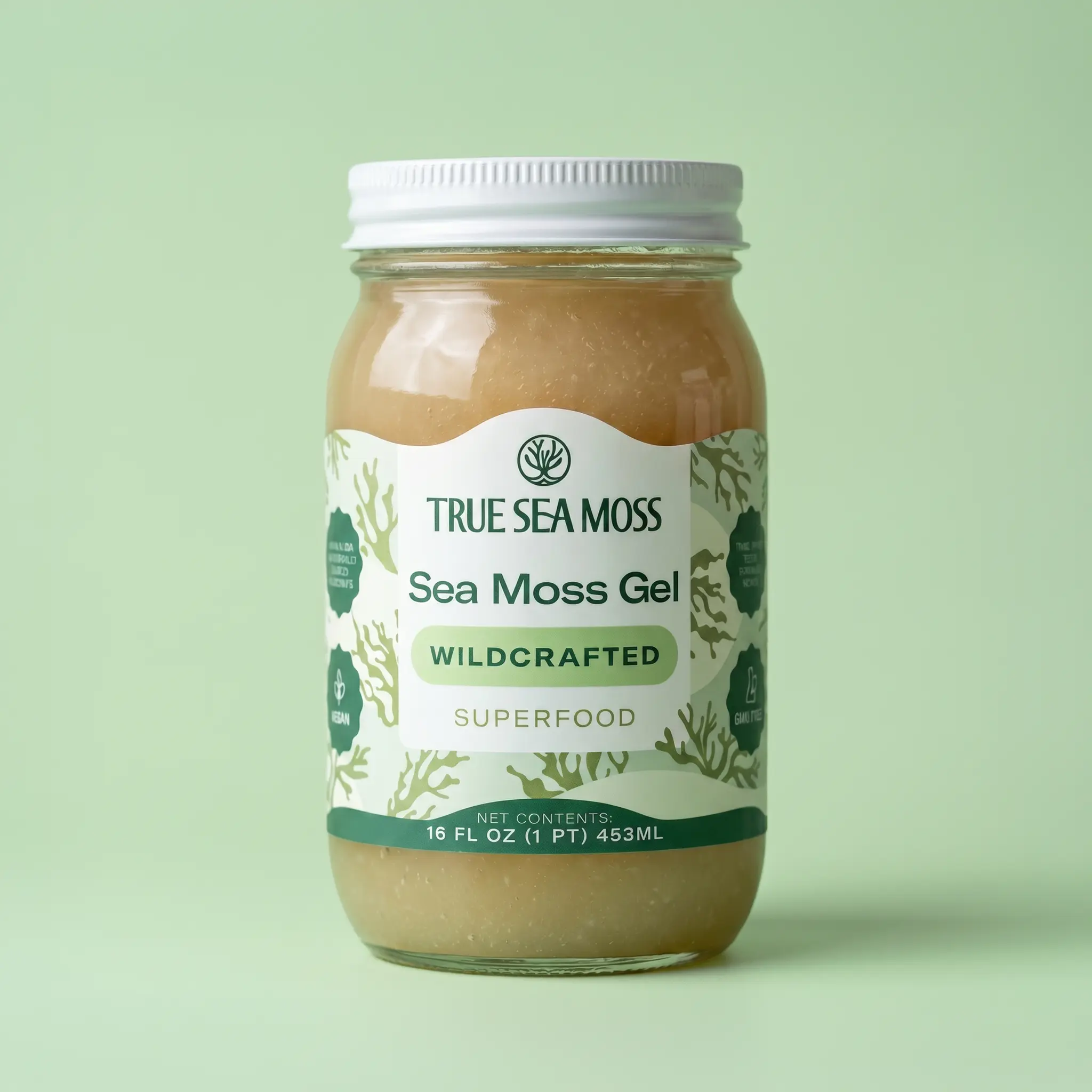 True Sea Moss Unflavored Irish Sea Moss Gel – Rich in Essential Minerals & Vitamins – supports overall vitality